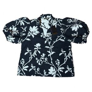 THML Black and White Floral Mini Dress